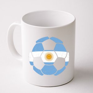 Argentina Flag Soccer Team Ball Futball Coffee Mug