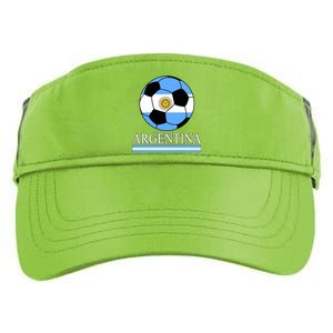 Argentina Soccer Country Flag Ball Adult Drive Performance Visor