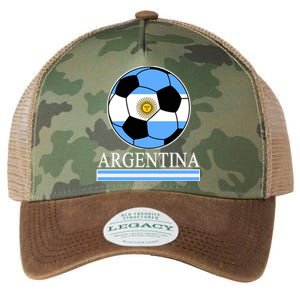 Argentina Soccer Country Flag Ball Legacy Tie Dye Trucker Hat