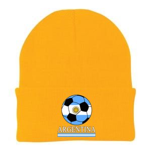 Argentina Soccer Country Flag Ball Knit Cap Winter Beanie