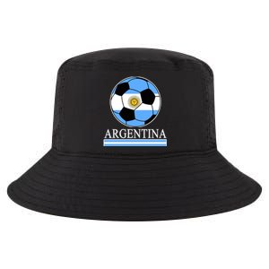 Argentina Soccer Country Flag Ball Cool Comfort Performance Bucket Hat