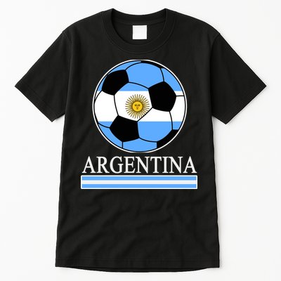 Argentina Soccer Country Flag Ball Tall T-Shirt