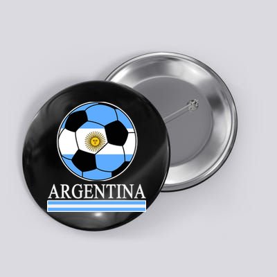 Argentina Soccer Country Flag Ball Button