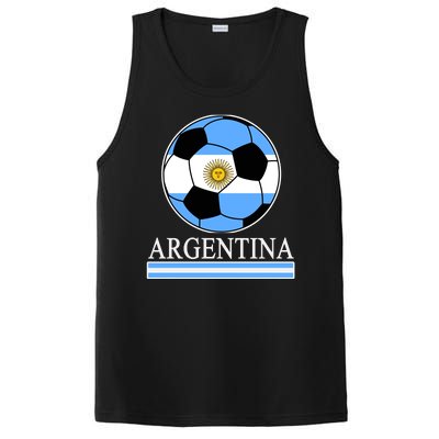 Argentina Soccer Country Flag Ball PosiCharge Competitor Tank