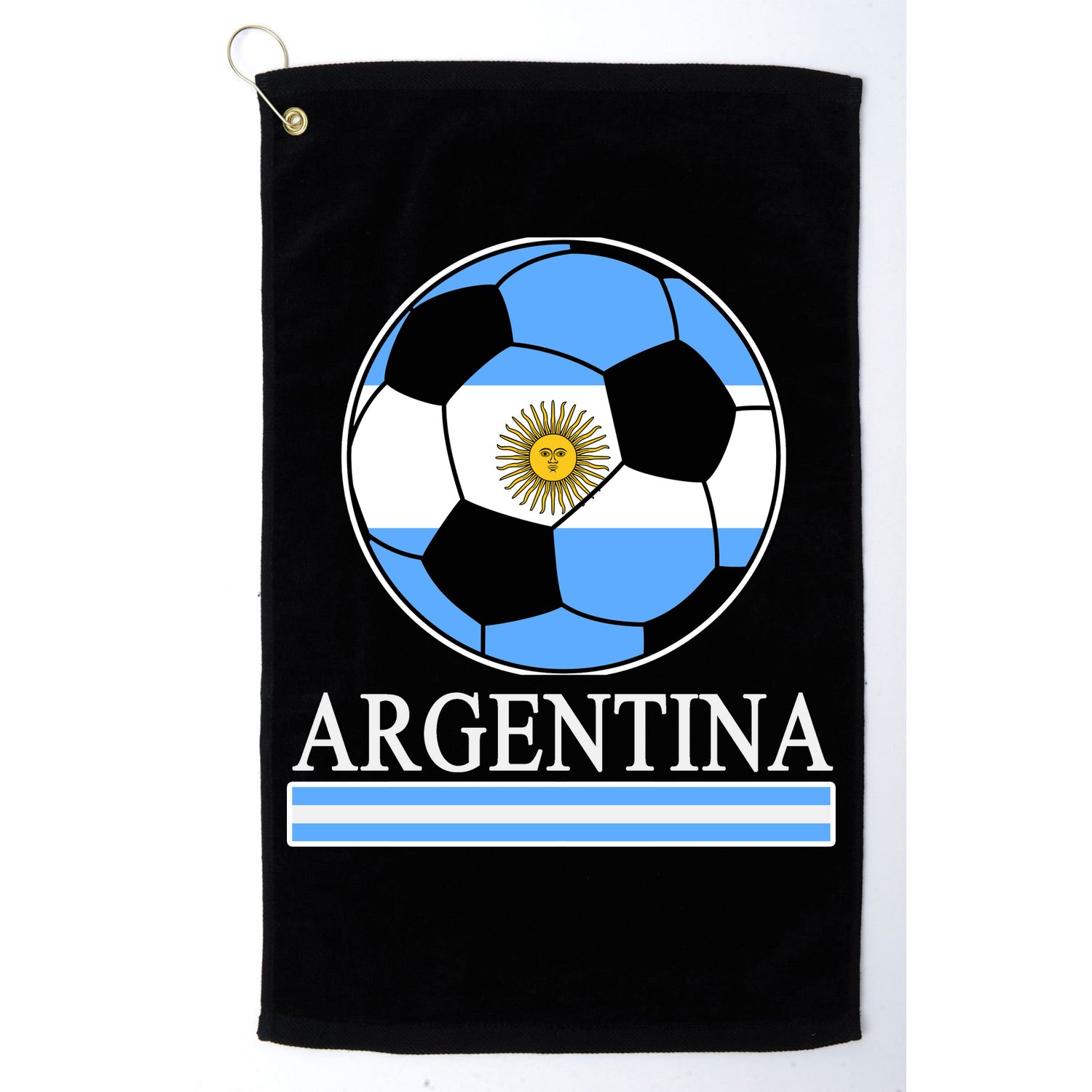 Argentina Soccer Country Flag Ball Golf Towel