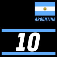 Argentina Soccer Jersey Number 10 City Backpack