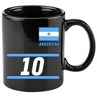 Argentina Soccer Jersey Number 10 11oz C Handle Ceramic Mug
