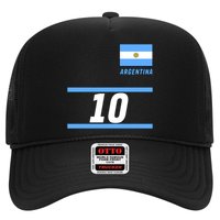 Argentina Soccer Jersey Number 10 Trucker Hat