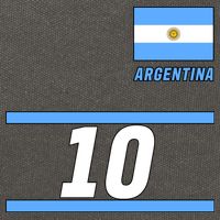 Argentina Soccer Jersey Number 10 Cotton Canvas Backpack