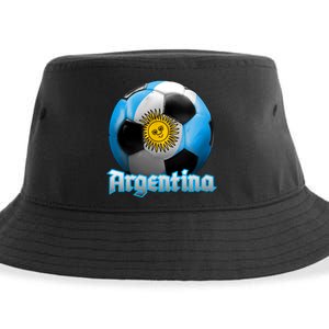 Argentina Soccer Logo Sustainable Bucket Hat