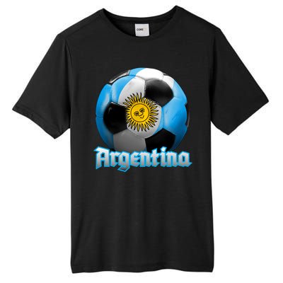 Argentina Soccer Logo Tall Fusion ChromaSoft Performance T-Shirt