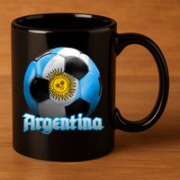 Argentina Soccer Logo 11oz C Handle Ceramic Mug