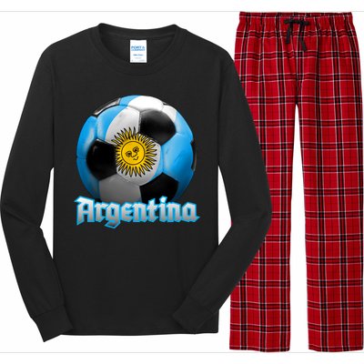 Argentina Soccer Logo Long Sleeve Pajama Set