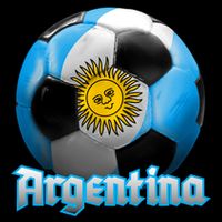 Argentina Soccer Logo Flatbill Hat