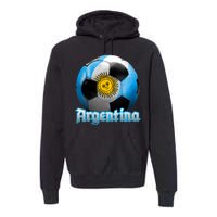 Argentina Soccer Logo Premium Hoodie