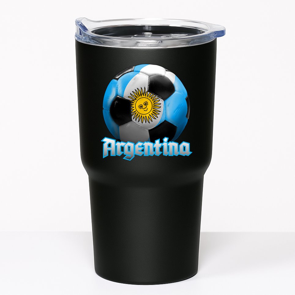 Argentina Soccer Logo Tumbler