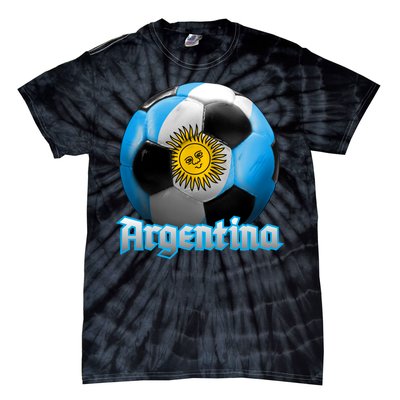 Argentina Soccer Logo Tie-Dye T-Shirt