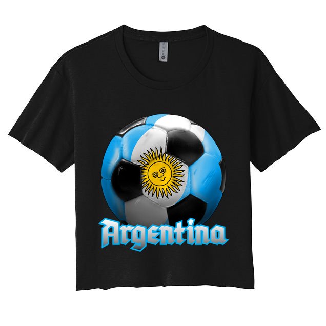 Argentina Soccer Logo Crop Top