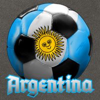 Argentina Soccer Logo Cotton Canvas Backpack