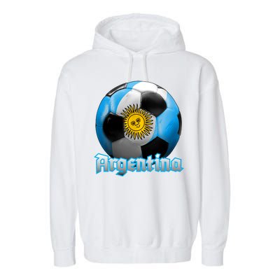 Argentina Soccer Logo Garment-Dyed Fleece Hoodie