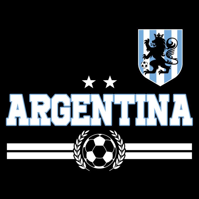 Argentina Soccer Team Fan Logo Cooling Performance Crew T-Shirt