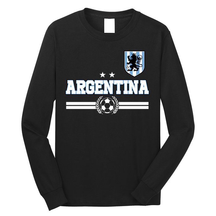 Argentina Soccer Team Fan Logo Long Sleeve Shirt