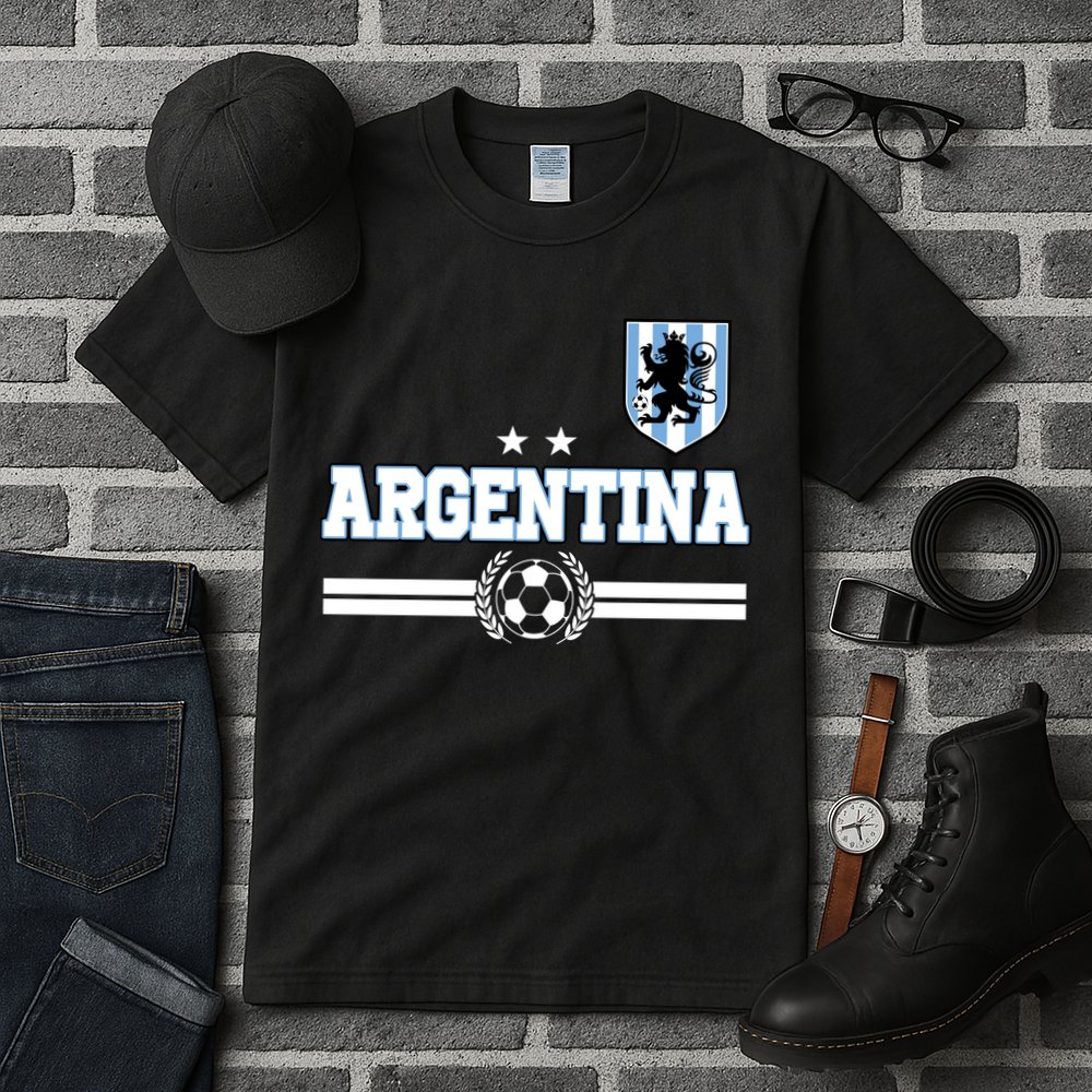 Argentina Soccer Team Fan Logo Tall T-Shirt