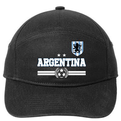 Argentina Soccer Team Fan Logo 7-Panel Snapback Hat