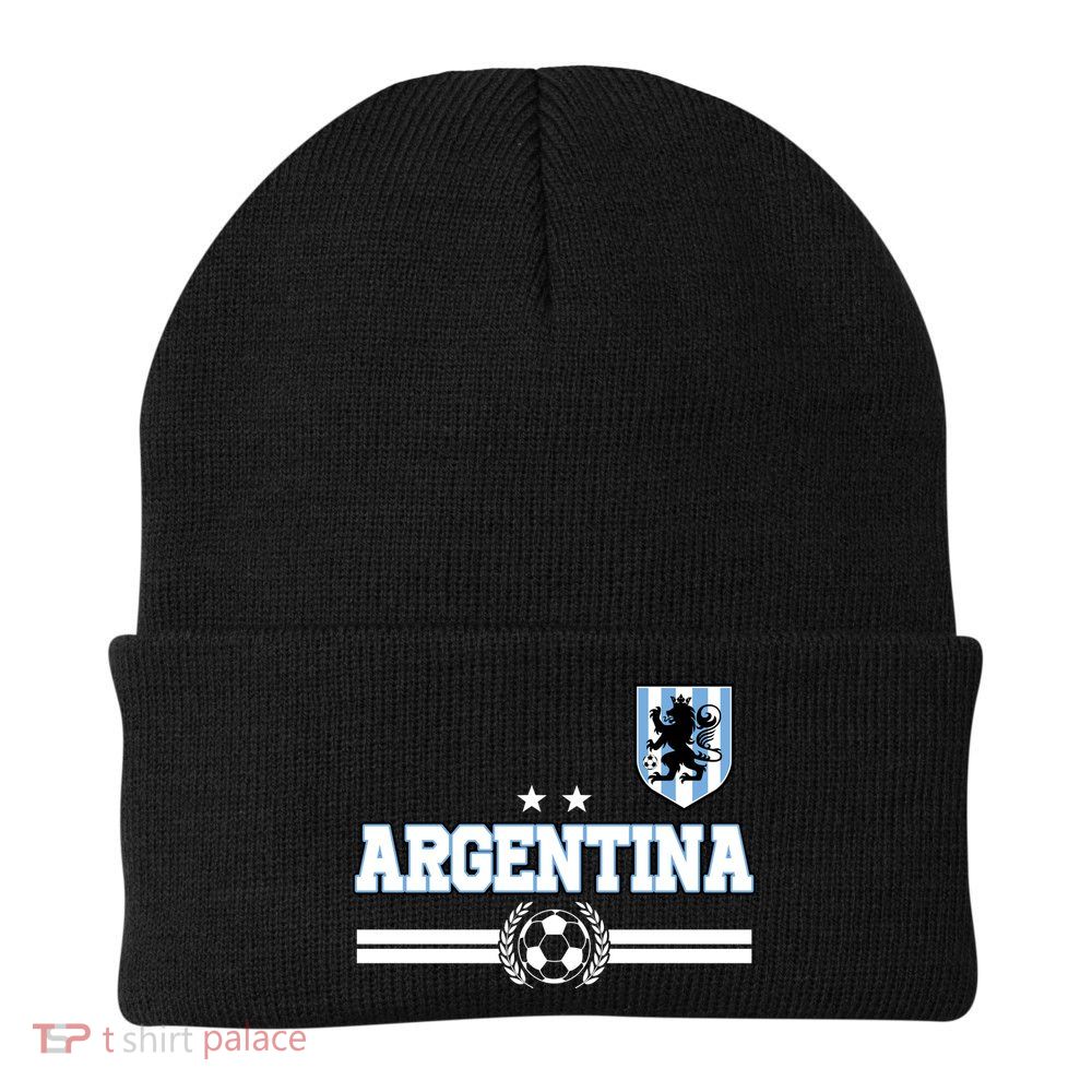Argentina Soccer Team Fan Logo Beanie