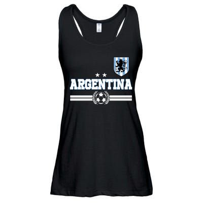 Argentina Soccer Team Fan Logo Ladies Essential Flowy Tank