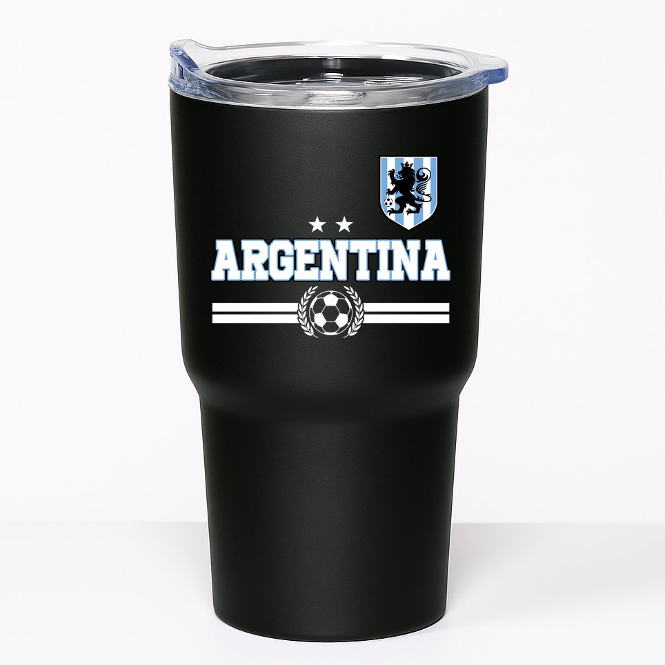 Argentina Soccer Team Fan Logo Tumbler