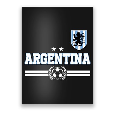 Argentina Soccer Team Fan Logo Poster