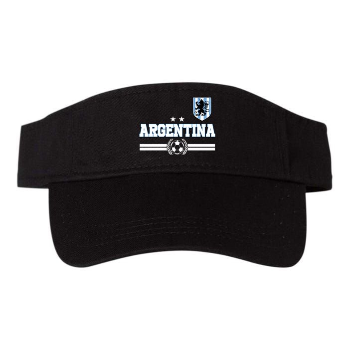 Argentina Soccer Team Fan Logo Valucap Bio-Washed Visor