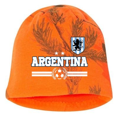 Argentina Soccer Team Fan Logo Kati - Camo Knit Beanie