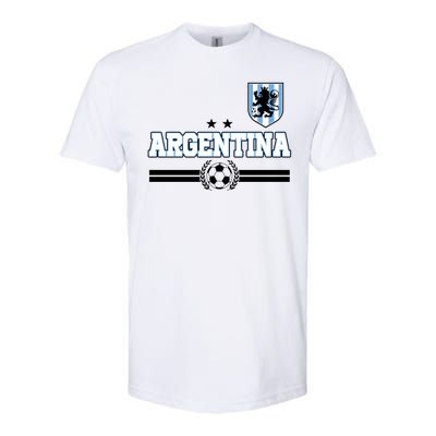 Argentina Soccer Team Fan Logo Softstyle® CVC T-Shirt