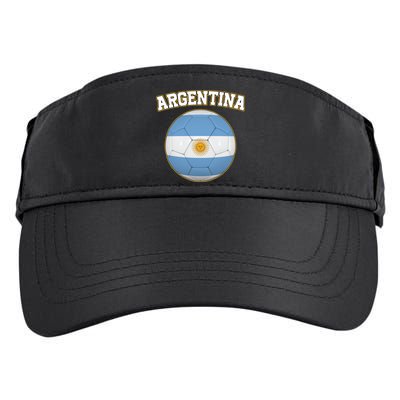 Argentina Team Flag Soccer Ball World Cup Adult Drive Performance Visor