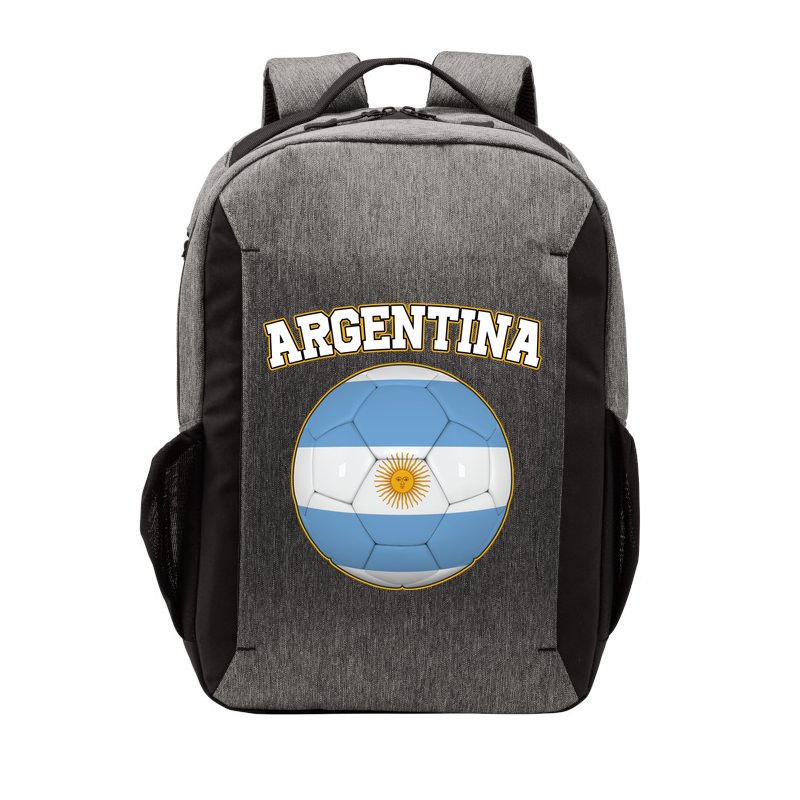 Argentina Team Flag Soccer Ball World Cup Vector Backpack