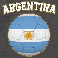 Argentina Team Flag Soccer Ball World Cup Vector Backpack