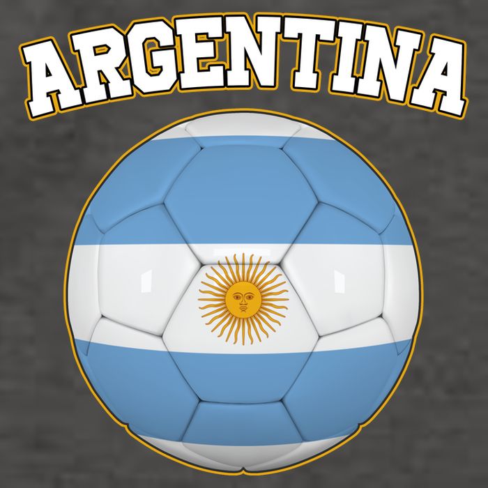 Argentina Team Flag Soccer Ball World Cup Vector Backpack