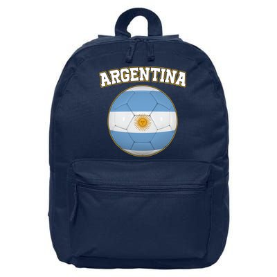 Argentina Team Flag Soccer Ball World Cup 16 in Basic Backpack