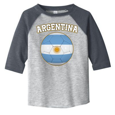 Argentina Team Flag Soccer Ball World Cup Toddler Fine Jersey T-Shirt