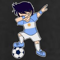 Argentinian Dabbing Soccer Boy Argentina Hat