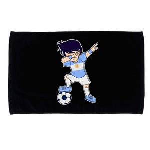 Argentinian Dabbing Soccer Boy Argentina Microfiber Hand Towel