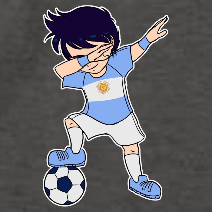 Argentinian Dabbing Soccer Boy Argentina Vector Backpack