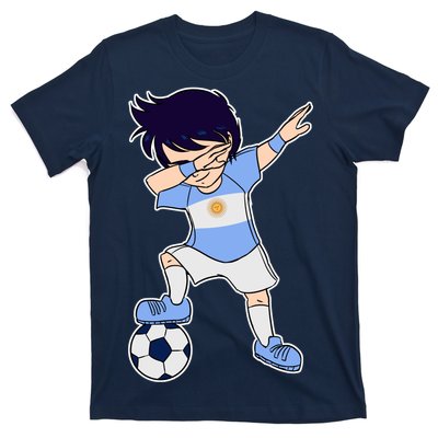 Argentinian Dabbing Soccer Boy Argentina T-Shirt