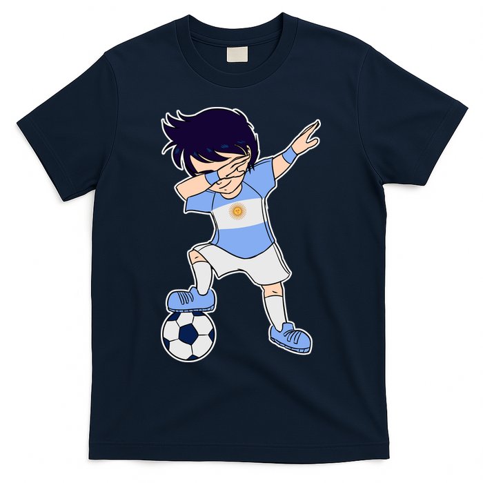 Argentinian Dabbing Soccer Boy Argentina T-Shirt