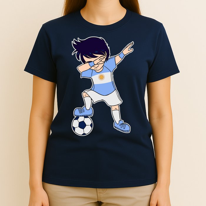 Argentinian Dabbing Soccer Boy Argentina T-Shirt