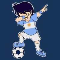 Argentinian Dabbing Soccer Boy Argentina T-Shirt