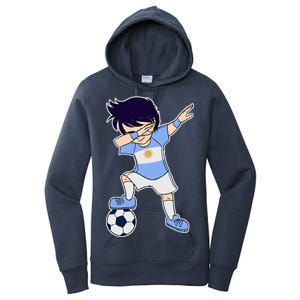 Argentinian Dabbing Soccer Boy Argentina Women's Pullover Hoodie