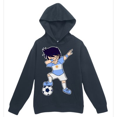 Argentinian Dabbing Soccer Boy Argentina Urban Pullover Hoodie